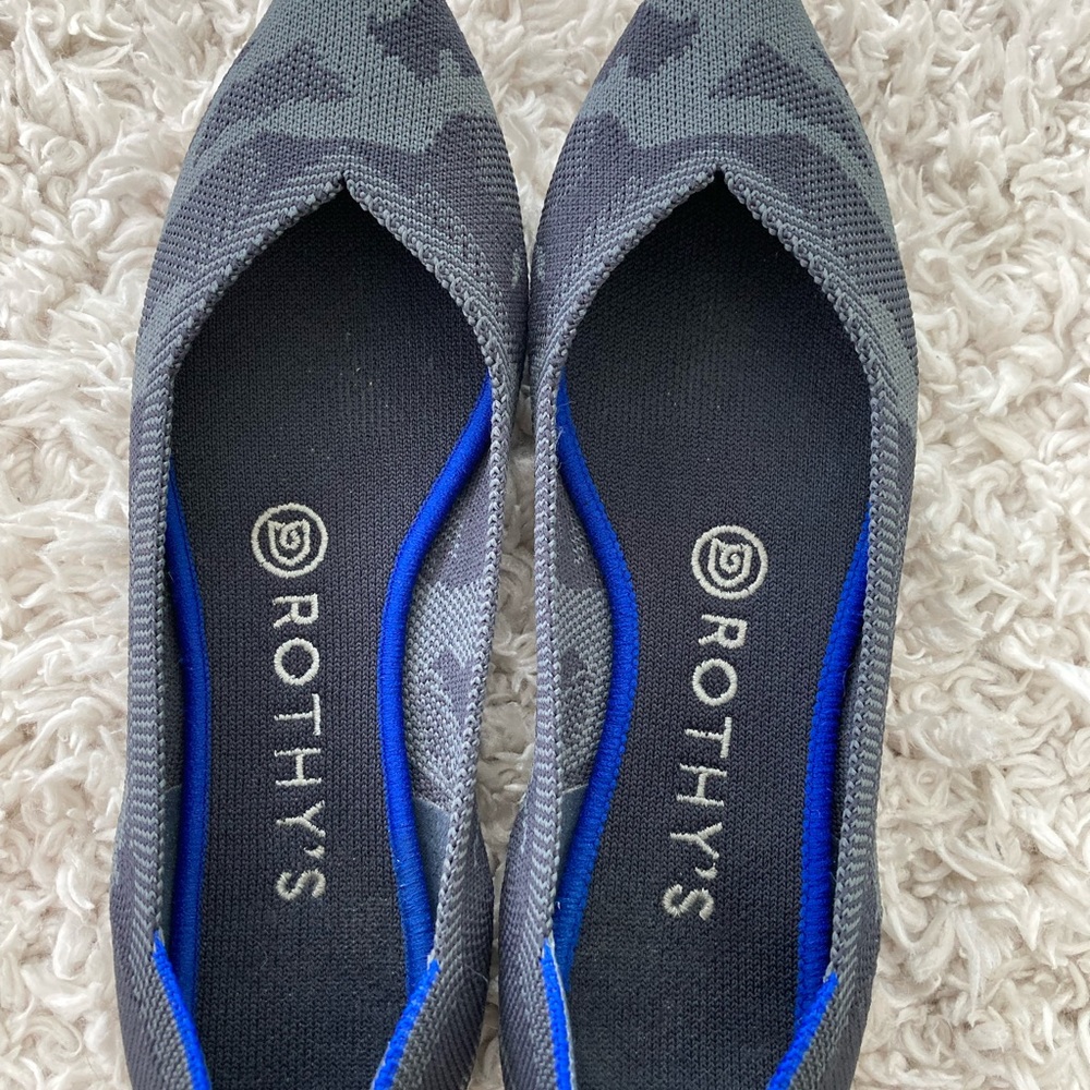 Rothy’s Dark Camo Points Sz 7